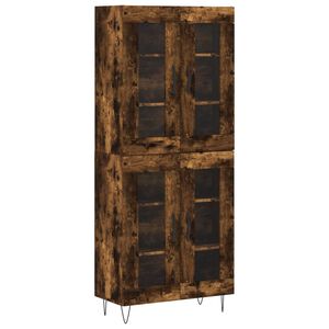 vidaXL Skř&iacute;ň highboard kouřov&yacute; dub 69,5 x 34 x 180 cm kompozitn&iacute; dřevo