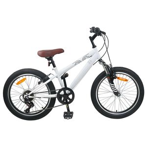 vidaXL Horsk&eacute; Kolo 20 palců 6-Speed pro 5-8 let B&iacute;l&yacute;