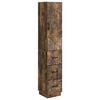 vidaXL Sada skř&iacute;něk 2 pcs Kouřov&yacute; dub 33 x 34,5 x 87 cm