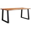 vidaXL J&iacute;deln&iacute; stůl s živou hranou 180x90x75 cm masivn&iacute; ak&aacute;ciov&eacute; dřevo