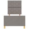 vidaXL Rám postele s čelo Taupe 80 x 200 cm textil