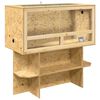 vidaXL Ter&aacute;rium Hněd&aacute; 100 x 50 x 100 cm OSB