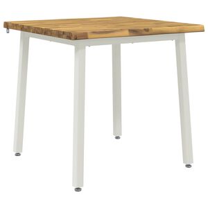 vidaXL 60 x 55 x 75 cm Masivn&iacute; ak&aacute;tov&eacute; dřevo B&iacute;l&aacute; Obd&eacute;ln&iacute;kov&yacute;