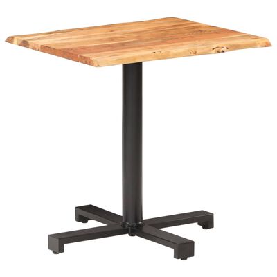 vidaXL Bistro stolek s živou hranou 70x70x75 cm masivní akáciové dřevo