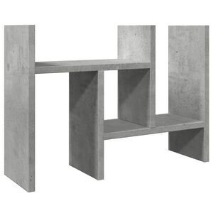vidaXL Stoln&iacute; organiz&eacute;r betonově &scaron;ed&yacute; 34,5 x 15,5 x 35,5 cm kompozit