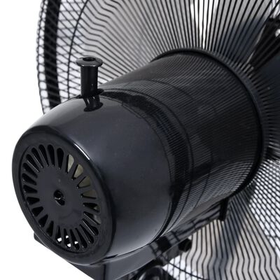 vidaXL Stojanový mlhový ventilátor 3 rychlosti foukání černý