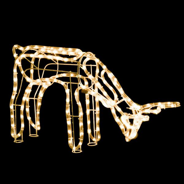 vidaXL V&aacute;nočn&iacute; sob s tepl&yacute;mi b&iacute;l&yacute;mi LED 73 x 31 x 45 cm