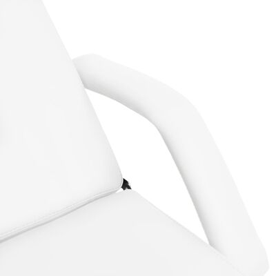 vidaXL Masážní stůl bílý 180 x 62 x (87–112) cm