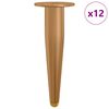 vidaXL Stoj&iacute;c&iacute; nohy 12 ks Zlat&aacute; 98 x 40 mm Železo