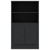 vidaXL Skř&iacute;ň highboard čern&aacute; 60 x 35,5 x 103,5 kompozitn&iacute; dřevo