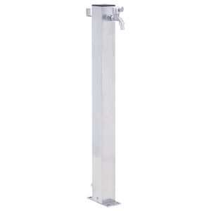 vidaXL Zahradn&iacute; sloupek na vodu 100 cm nerezov&aacute; ocel čtvercov&yacute;