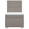 vidaXL Box spring postel s matrac&iacute; taupe 90x200 cm textil