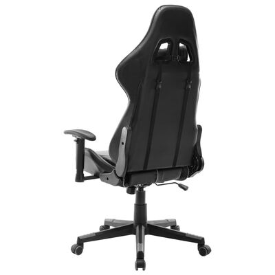 vidaXL Herní židle černá a šedá umělá kůže