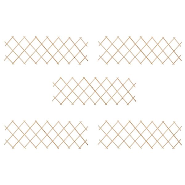 vidaXL Trelážové ploty 5 ks jedlové dřevo 180 x 60 cm