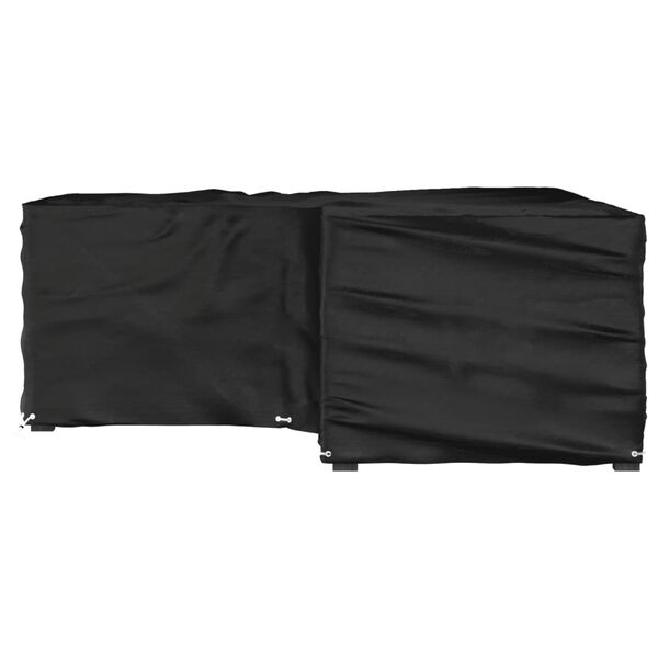 vidaXL Plachta na zahradní nábytek tvar L 16 oček 215 x 215 x 70 cm