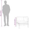 vidaXL Zahradn&iacute; pohovka s podu&scaron;kami a podnožkou 2m&iacute;stn&aacute;