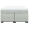 vidaXL Box spring postel s matrac&iacute; světle &scaron;ed&aacute; 160x200 cm samet