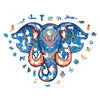 UNIDRAGON 299d&iacute;ln&eacute; dřevěn&eacute; puzzle Eternal Elephant King Size 41x32 cm