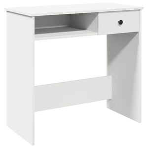 vidaXL Psac&iacute; stůl b&iacute;l&yacute; 80 x 40 x 75 cm dřevotř&iacute;ska