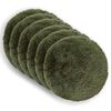 vidaXL Povlak na pol&scaron;t&aacute;ř 6 pcs HEERLEN Zelen&aacute; &Oslash; 60 cm PV fleece
