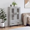 vidaXL Skř&iacute;ň highboard betonově &scaron;ed&aacute; 69,5x31x115 cm kompozitn&iacute; dřevo