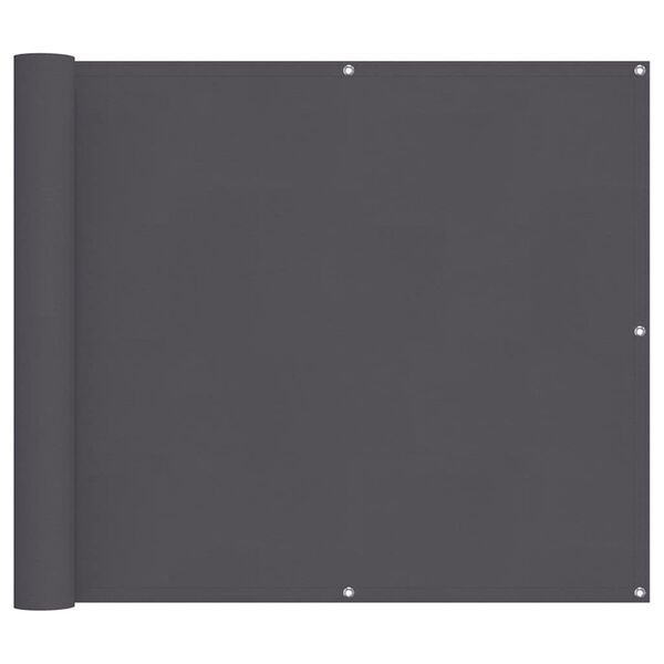 vidaXL Balkonov&aacute; z&aacute;stěna antracitov&aacute; 90x1000 cm 100% polyester oxford