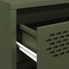 vidaXL Př&iacute;born&iacute;k olivově zelen&yacute; 68x39x73,5cm ocel v&aacute;lcovan&aacute; za studena