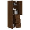 vidaXL Skř&iacute;ň highboard hněd&yacute; dub 69,5 x 34 x 180 cm kompozitn&iacute; dřevo