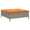 vidaXL Kryt na stojan slunečn&iacute;ku &scaron;ed&yacute; 70x70x25 cm polyratan a ak&aacute;cie