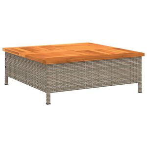 vidaXL Kryt na stojan slunečn&iacute;ku &scaron;ed&yacute; 70x70x25 cm polyratan a ak&aacute;cie