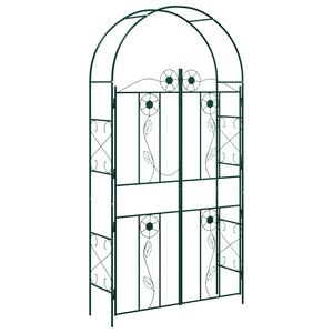 vidaXL Zahradn&iacute; oblouk Zelen&aacute; 115 x 37 x 226 cm Ocel