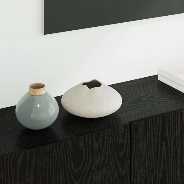 vidaXL N&aacute;stěnn&aacute; skř&iacute;ňka na TV 5 pcs Čern&yacute; dub kompozitn&iacute; dřevo