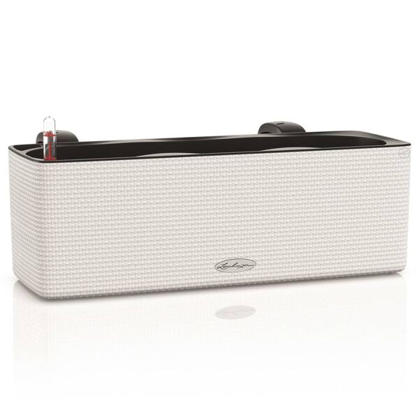 LECHUZA Truhlík CUBE color triple s konzolami bílý 13680