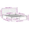 vidaXL R&aacute;m postele s čelo Hněd&aacute; 150 x 200 cm Masivn&iacute; borov&eacute; dřevo