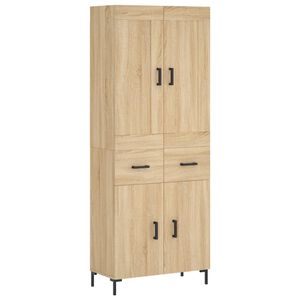 vidaXL Skř&iacute;ň highboard dub sonoma 69,5 x 34 x 180 cm kompozitn&iacute; dřevo