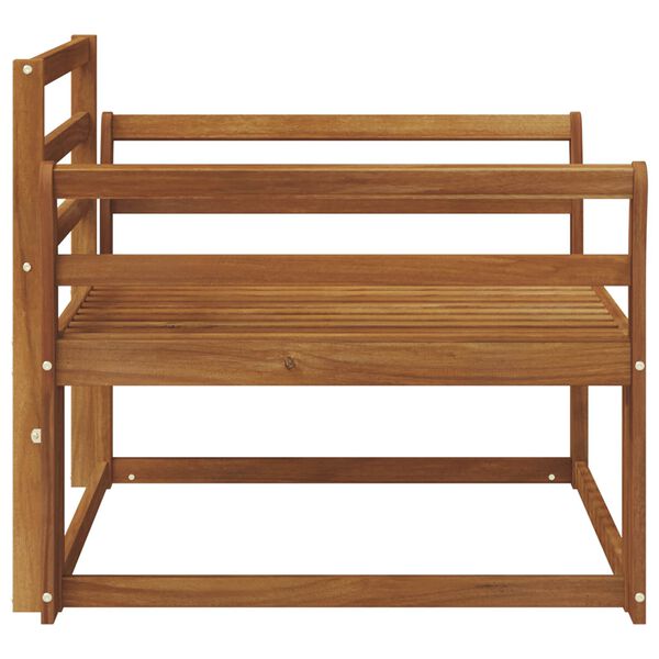 vidaXL Venkovn&iacute; středn&iacute; pohovka Masivn&iacute; ak&aacute;tov&eacute; dřevo Př&iacute;rodn&iacute;