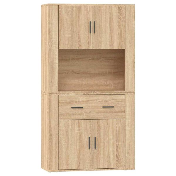 vidaXL Skř&iacute;ň highboard dub sonoma kompozitn&iacute; dřevo