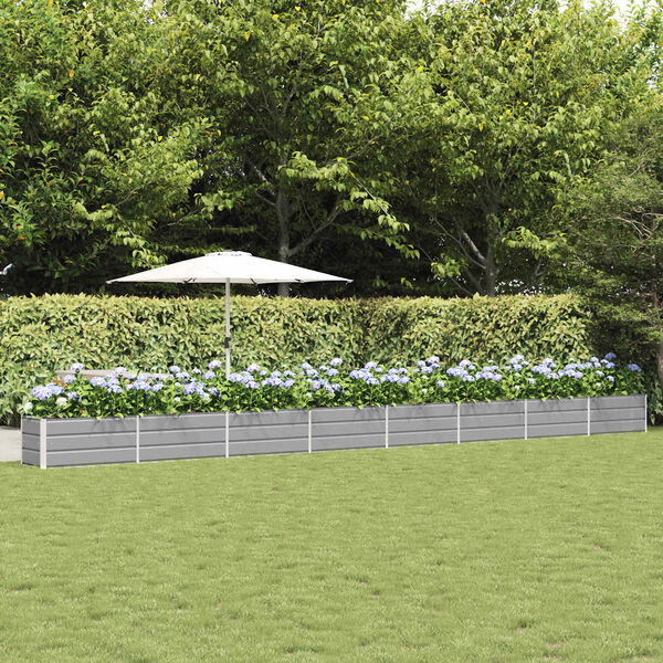 vidaXL Truhl&iacute;k Světle &scaron;ed&aacute; 480 x 50 x 45 cm Pozinkovan&aacute; ocel