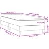 vidaXL Box spring postel s matrac&iacute; tmavě modr&aacute; 80x220 cm samet