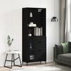vidaXL Skříň highboard černá 69,5 x 34 x 180 cm kompozitní dřevo