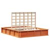 vidaXL R&aacute;m postele Voskově hněd&aacute; 150 x 200 cm Masivn&iacute; borov&eacute; dřevo