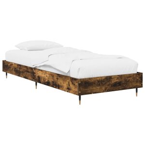 vidaXL R&aacute;m postele Kouřov&yacute; dub 80 x 200 cm Kompozitn&iacute; dřevo