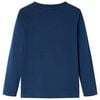 Dětsk&eacute; tričko s dlouh&yacute;m ruk&aacute;vem n&aacute;mořnicky modr&eacute; 116