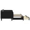 vidaXL Válenda s přistýlkou a zásuvkami černá 90 x 200 cm samet