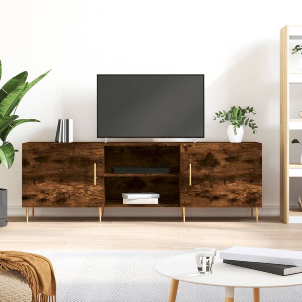 vidaXL TV skř&iacute;ňka kouřov&yacute; dub 150 x 30 x 50 cm kompozitn&iacute; dřevo