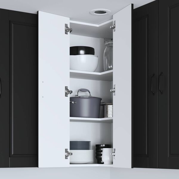 vidaXL Kuchyňsk&aacute; skř&iacute;ň Čern&aacute; 57 x 57 x 100 cm kompozitn&iacute; dřevo