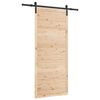 vidaXL Posuvn&eacute; dveře Př&iacute;rodn&iacute; 80 x 208 cm Masivn&iacute; borovicov&eacute; dřevo