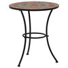 vidaXL Mozaikov&yacute; bistro stolek oranžovo-&scaron;ed&yacute; 60 cm keramika