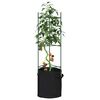 vidaXL Podpěrn&aacute; klec pro rajčata s pytlem 2 ks 116 cm ocel a PP