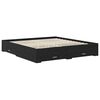 vidaXL R&aacute;m postele s čelo Čern&yacute; dub 180 x 200 cm kompozitn&iacute; dřevo